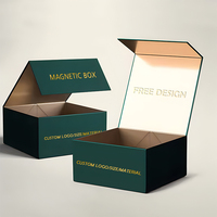 Vente en gros boîte en carton rigide pliable avec fermeture magnétique de taille personnalisée avec logo boîtes d'emballage cadeau magnétiques pliantes