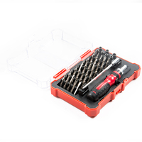 Kit de tournevis à cliquet de précision, 39 pièces, poignée en TPR, porte-cliquet magnétique, douilles CRV, fente ph torx