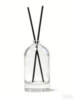 Diffuseur de parfum à roseaux en verre transparent de luxe 50 ml en stock, huile essentielle d'aromathérapie, diffuseur d'arômes, flacon vide