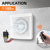 Interruptor Remoto de 30A DC 8V/12V/24V/48V/72V/86V, Interruptor de Control Remoto de Largo Alcance de 100M, Interruptor Remoto Inalámbrico para Alarmas Antirrobo