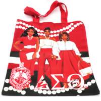 Moda Taşınabilir ve Suya Dayanıklı Tote Çanta Moda Zeta Phi Beta Kadın Sorority Seyahat Tote Çanta