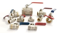Robinet à bille en laiton forgé fileté toutes tailles de 1/4'' à 4'' pour gaz et eau