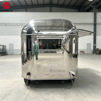 Remorque alimentaire en acier inoxydable de norme européenne Cogsun, cuisine mobile entièrement équipée, camion de restauration pour la vente de rue