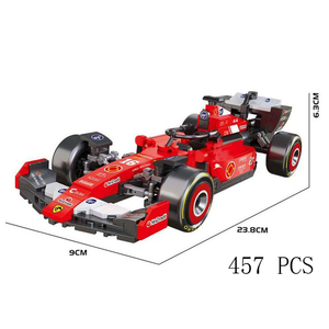 Set de Bloques de Construcción de Coche de Carreras F1 a Escala <span class=keywords><strong>1</strong></span>:18, 462 Piezas, Set de Modelos de Coches Deportivos, Juguete de Construcción STEM Coleccionable para Niños de 6+ Años - Product Image 3