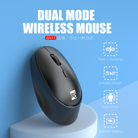 Mouse Nirkabel Ergonomis Isi Ulang 2.4g & Bluetooth untuk Komputer, Grosir Kustom OEM Cina