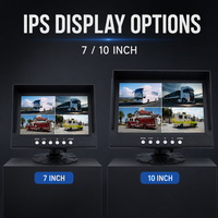 Caméra embarquée mobile DVR 4G GPS WiFi 4/8 canaux 1080P 720P IP68 étanche avec écran IPS 7 pouces, compatible universellement pour bus et camions