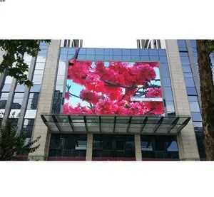 建筑/杆结构永久安装8000nits高亮度P10 P8 P6户外广告led视频墙屏