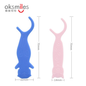 Oksmiles Palillos de hilo dental para niños con sabor a frutas, portátiles, 60 piezas por paquete, herramientas de cuidado bucal para niños - Product Image 3