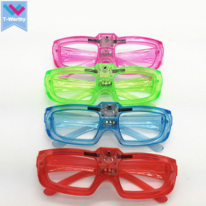 T-Worthy Promotion Halloween LED Lunettes <span class=keywords><strong>En</strong></span> Plastique EL Fil Fête Lumière Jouets Glowing Christmas Rave Rave Personnalisé Noël - Product Image 6
