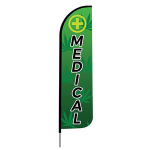 Bandera de Poliéster Grande Personalizada con Forma de P para Eventos Deportivos de Fútbol/Fútbol Americano, Tipo Pluma Voladora, Resistente, de 12 Pies de Altura - Product Image 3