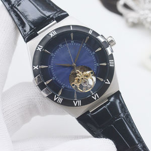 Reloj de Hombre de Primera Calidad, Modelo L, de Acero Inoxidable 316, con Correa de Cuero, Movimiento Mecánico Automático - Product Image 4