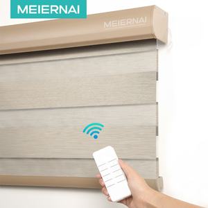 MEIERNAI-Persiana Eléctrica Opaca para Ventana, Doble Cebra, Listo, Impermeable, Opaca, Vertical - Product Image 4