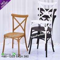 Chaises empilables blanches de qualité supérieure pour événements, idéales pour les mariages (vert) - Produit populaire