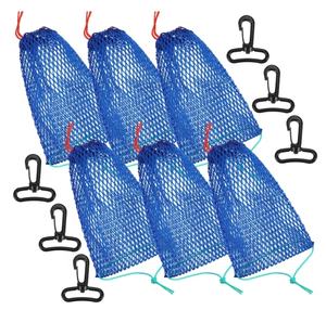 Package vente bleu sacs d'appâts de pêche poisson casier en caoutchouc pour homard crevettes crabe piège engins de pêche et accessoires - Product Image 1