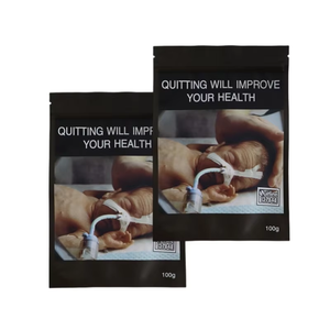 Sacs en mylar pour tabac de qualité supérieure, 100 g, étanches à l'odeur, avec fermeture éclair, pour le camping en Australie - Product Image 1