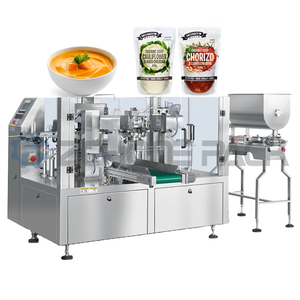 Rotary Packing Machine for PLC Core Components Gear Engine Premade Packaging of Soybean <b>Vegetable</b> Palm Oil Shampoo Packag - Product Image 1