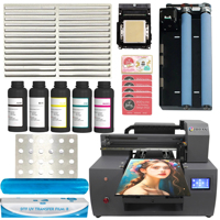 Imprimante DTF de bureau A2 A3 Pro Color A3 Dx7 Gold UV avec machine à plastifier, imprimante UV