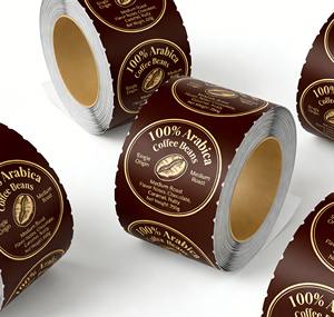 Autocollants en vinyle adhésif personnalisés, autocollants de scellage pour les sacs de grains de café et les bouteilles, étiquettes d'emballage imprimées - Product Image 4