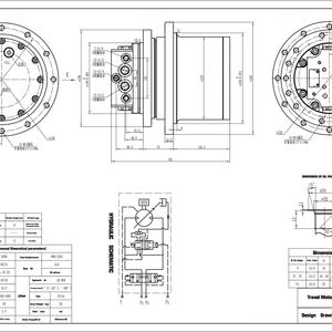 Belparts ชุดขับสุดท้ายสำหรับ ZAXIS60 ZX60อะไหล่รถขุดชุดประกอบมอเตอร์สำหรับ PHV-4B-60B 4678268นาจิ - Product Image 3