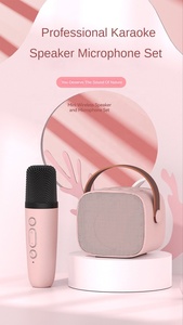 Portable New Mini 2 in 1 <strong>Bluetooth</strong> 5.0 Speaker Karaoke Microphone Stereo Speaker <strong>System</strong> with Microphones Support TF Card - Product Image 2