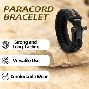 <span class=keywords><strong>Bracelet</strong></span> en <span class=keywords><strong>paracorde</strong></span> personnalisé Baiyuheng avec sifflet intégré – Fabricant de bracelets en <span class=keywords><strong>paracorde</strong></span> - Product Image 4