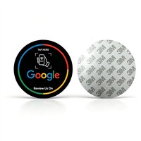 Plaque autocollante en acrylique NFC RFID pour code QR de commentaires Google