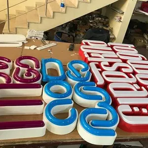 Custom Name Board Led Alphabet Electronic Signs Outdoor Indoor Illuminated 3D Channel Letter Sign