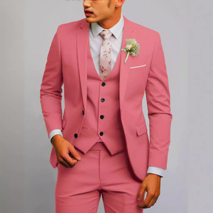 Costumes pour hommes tendance <span class=keywords><strong>vert</strong></span> <span class=keywords><strong>clair</strong></span> 2025, costumes 3 pièces, vêtements de <span class=keywords><strong>mariage</strong></span>, <span class=keywords><strong>costume</strong></span> d'affaires pour homme, <span class=keywords><strong>costume</strong></span> de marié, veste, gilet, pantalon, ensemble de blazers - Product Image 4