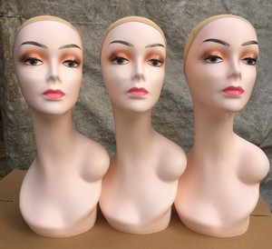 European <strong>Style</strong> Makeup Dummy <strong>Heads</strong> Glasses Hat Display Mannequin <strong>Head</strong> With High and Low Shoulder for Display Wigs Jewelry Caps - Product Image 5