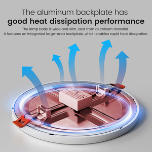 Đèn trần <span class=keywords><strong>LED</strong></span> âm trần phổ biến, ánh sáng trắng ban ngày, đèn downlight tròn, siêu mỏng - Product Image 5