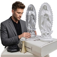 Statue religieuse mexicaine en résine, Vierge Marie, modèle peint à la main, écologique, décoration de Noël pour la maison