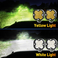 NAO 35W Projecteur LED Haute Puissance 3 Pouces pour Tracteur, Feu de Travail Anti-Brouillard, Cube de Pare-chocs à Faisceau Concentré, Tout-Terrain 4x4, Feu de Travail de Rechange pour Wrangler