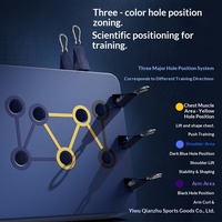 Plateforme d'entraînement multifonctionnelle Ab Wheel Push-Up Trainer pour usage domestique intérieur, portable, avec support en gel de silicone