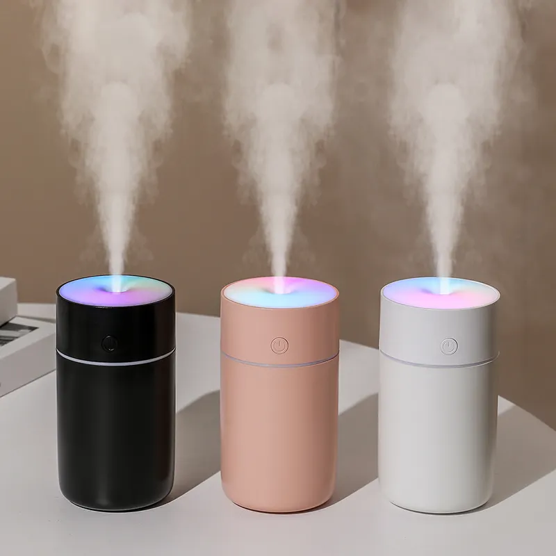 portability home LED light mini Spray cool Mist purifier Wet Aroma Essential Oil Diffusers Car air humidifier with battery