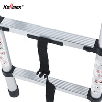 Échelle télescopique à vente chaude, échelle télescopique pour grenier, échelle pliante extensible, étagère 5,2 m