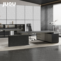 Bureau de direction moderne intelligent et modulaire en MDF, style italien haut de gamme, avec système de levage et tiroirs de rangement