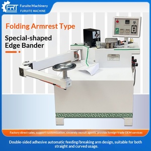 เครื่องรัดแถบด้วยแขนพับได้ เครื่องจักรงานไม้ เครื่องตัดแต่งรูปทรงพิเศษอัตโนมัติ สำหรับงานตกแต่งบ้านขนาดเล็ก รูปทรงโค้ง - Product Image 1