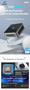 Zkmagic Mini PC i5 I7 12TH 13TH Generation Windows11 Linux M9PRO 256GB SSD M.2 SSD 1TB Dual HDMI2.0 WiFi 6 Computadora de escritorio - Product Image 5