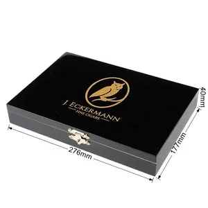 Holzkiste mit Klappdeckel Holzkiste Solid Cigar Humidor Box Case Holz Zigarren Humidor