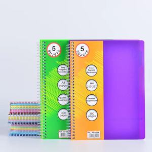 Stock suficiente 300/400/500 páginas A5/A4 tamaños portátiles rejilla de línea francesa cuaderno espiral cubierta gruesa página interior múltiple - Product Image 1