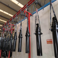 Rongda Nouveau vérin hydraulique télescopique à deux étages de 20000 kg et 6 m pour benne basculante et pièces de remorque