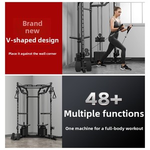 DD Little Bird Fitness Attrezzatura Multifunzione <span class=keywords><strong>per</strong></span> Palestra Domestica Modello K4 ZD0120 Chest Press High Pull Low Pull Squat - Product Image 4