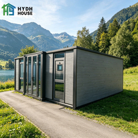 Maison conteneur en acier préfabriquée extensible de 20 pieds x 40 pieds, 3 chambres, design moderne, résistante aux tremblements de terre, garantie 5 ans pour villa