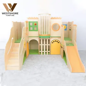 Giocattoli per bambini in legno mobili Montessori struttura da arrampicata scala da arrampicata attrezzature per parchi giochi in legno Loft per bambini in legno