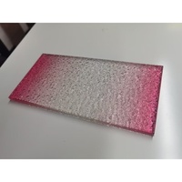 Vertikale Gerillte Glaspaneele Farbige Kunstplatten für Innenwandverkleidung Empfangstheke Hintergrund-Dekoration