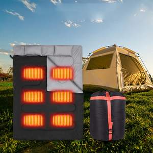 Double Widened and Thickened Cold Weather Keep Warm Waterproof Outdoor Electric Heated Camping <b>Sleeping</b> <b>Bag</b> <b>With</b> <b>Pillow</b> - Product Image 5