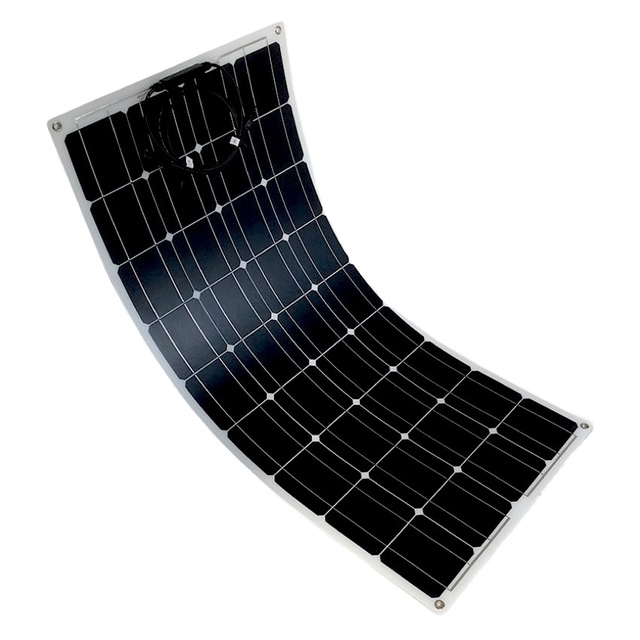 Hot Sale 100W Mono Semi Flexible Solar Panel, 12V Battery Solar Panel Charger 100w Monocrystalline Solar Panel