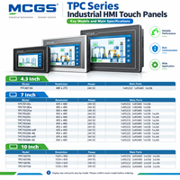 MCGS TPC Serisi Endüstriyel HMI Dokunmatik Ekran 4.3 7 10 İnç Operatör Paneli 24V DC PLC Ekran WiFi 4G RS232 RS485 Ethernet Kontrolü
