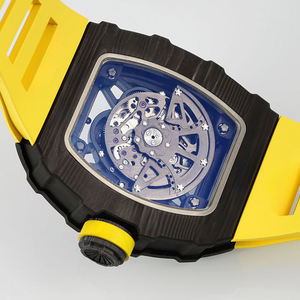 35-02 High-Quality Carbon Fiber Skeleton <b>Automatic</b> Mechanical Watch, Luxury Sports Mechanical Watch for Men - Product Image 6