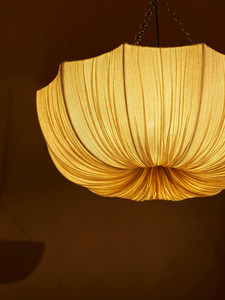 French Retro Fabric Designer Pendant Lamp American Living <strong>Room</strong> Bedroom <strong>Dining</strong> <strong>Room</strong> High-end Chandelier <strong>Lighting</strong> <strong>Fixtures</strong> - Product Image 3